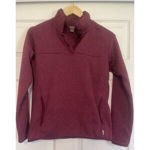 Eddie Bauer Women’s Radiator‎ Fleece 2.0 Snap Mock Pullover Sweater Size XSmall